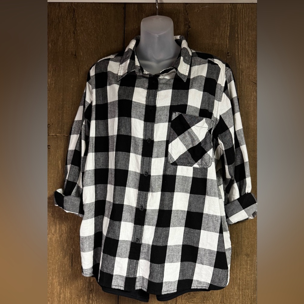 Black and white flannel